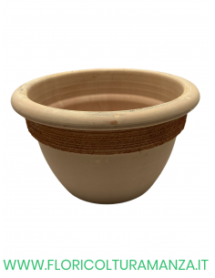 VASO COTTO CAMPANELLA   GRAFFIATO CM 37