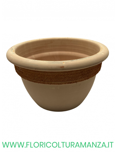 VASO COTTO CAMPANELLA   GRAFFIATO CM 37
