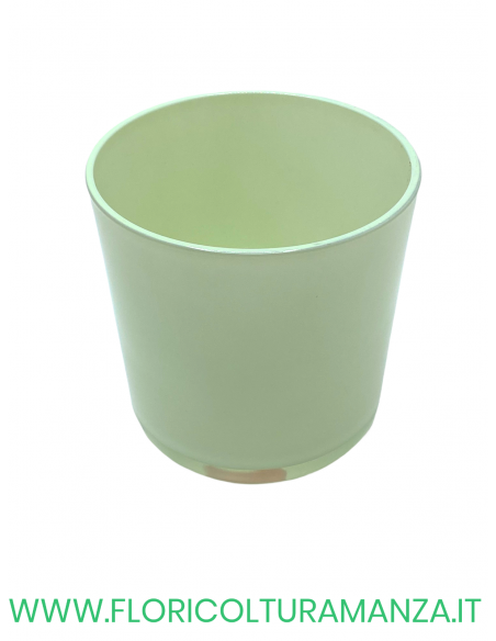 VASO TONDO IN VETRO COLORATO