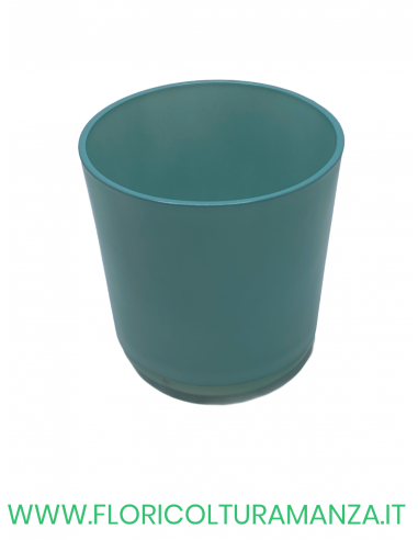 VASO TONDO IN VETRO COLORATO