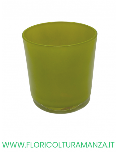 VASO TONDO IN VETRO COLORATO