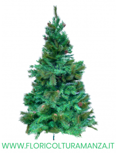 ALBERO DI NATALE ARTIFICIALE CON PIGNE