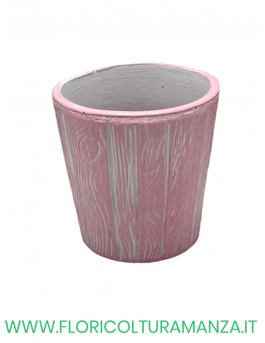 VASO TONDO IN CERAMICA DECORATO