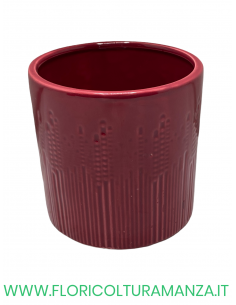 VASO TONDO IN CERAMICA DECORATO 2