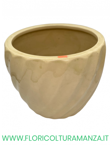 VASO TONDO IN CERAMICA VERDE