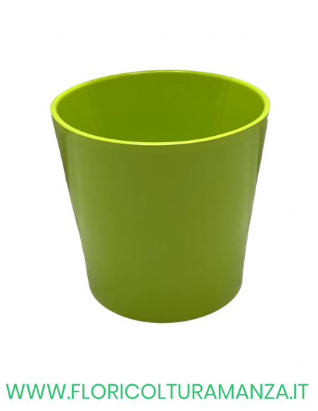 VASO CONICO IN CERAMICA LISCIO H 15CM Ø 12CM