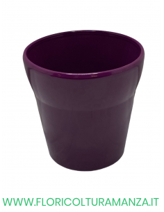 VASO CONICO IN CERAMICA CON BORDO