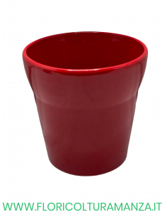 VASO CONICO IN CERAMICA CON BORDO 2