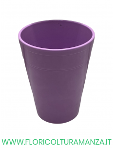 VASO CONICO IN CERAMICA DECORATO 2