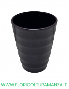 VASO CONICO IN CERAMICA VELATO