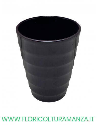 VASO CONICO IN CERAMICA VELATO