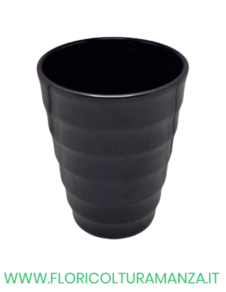 VASO CONICO IN CERAMICA VELATO