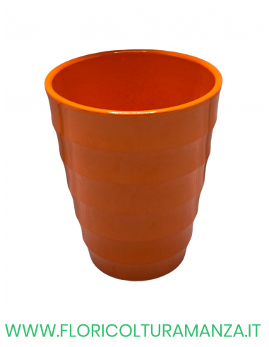 VASO CONICO IN CERAMICA VELATO