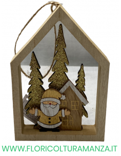 CASETTA NATALIZIA IN LEGNO