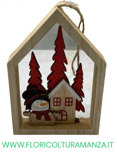 CASETTA NATALIZIA IN LEGNO
