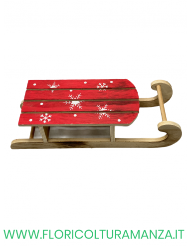 SLITTA NATALIZIA IN LEGNO