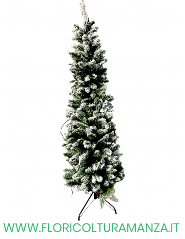 ALBERO DI NATALE INNEVATO ARTIFICIALE