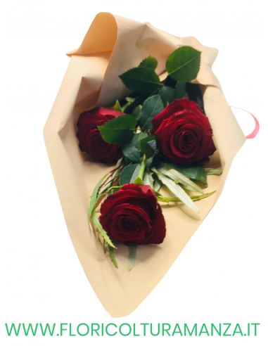 BOUQUET 3 ROSE ROSSE B1