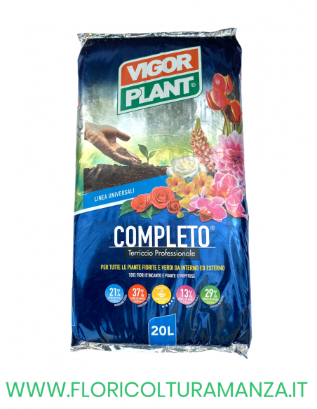 TERRICCIO PROFESSIONALE COMPLETO 20 LT VIGORPLANT