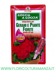GOCCIA A GOCCIA GERANI E PIANTE FIORITE 6 FIALE