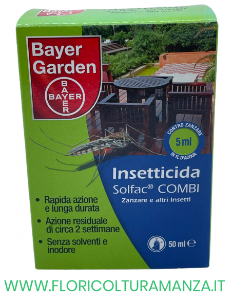 INSETTICIDA ZANZARE E INSETTI VOLANTI SOLFAC COMBI BAYER