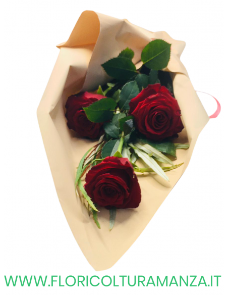 BOUQUET 3 ROSE ROSSE B1