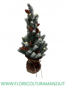 ALBERO SILVER ADDOBBATO CM 28