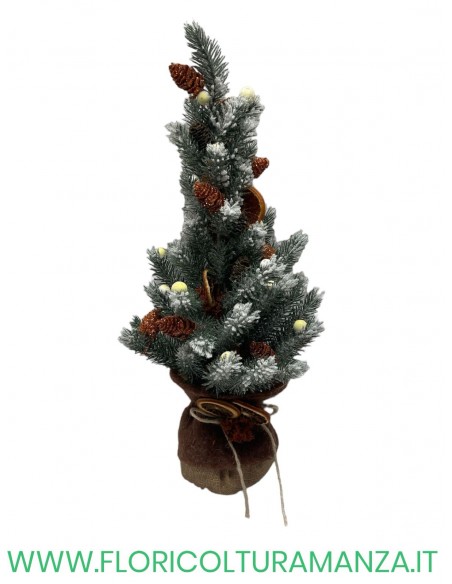 ALBERO SILVER ADDOBBATO CM 28
