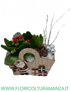 BORSETTINA LEGNA BABBO NATALE