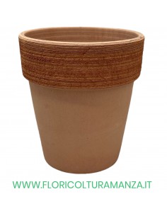 VASO COTTO ALTO GRAFFIATO CM 19