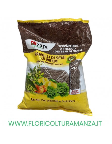 PELLET DI NEEM CONCIME ORGANICO AZOTATO 2,5 kg
