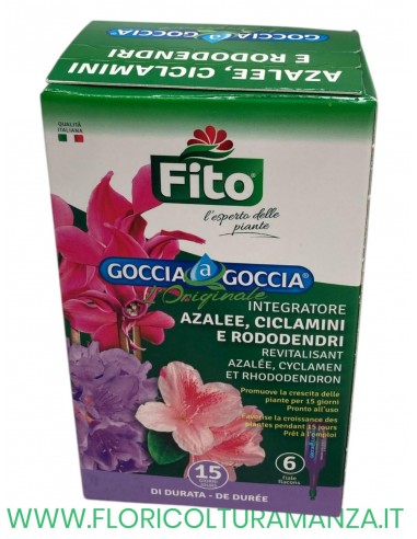 GOCCIA A GOCCIA AZALEE E RODODENDRI CICLAMINI 6 FIALE