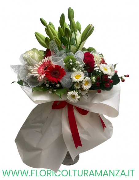LILIUM GERBERE E ROSE
