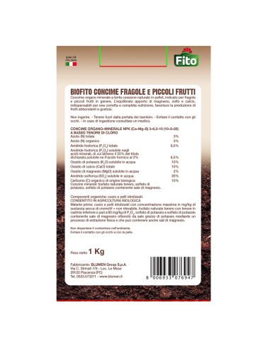 🌿 Concime Bio per Fragole, Mirtilli e Frutti di Bosco